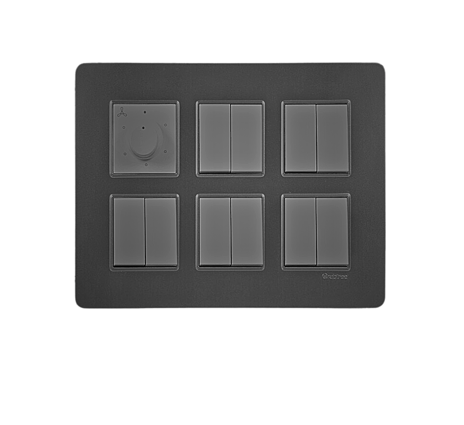 Havells Crabtree Signia 12M Front Plate – Grey